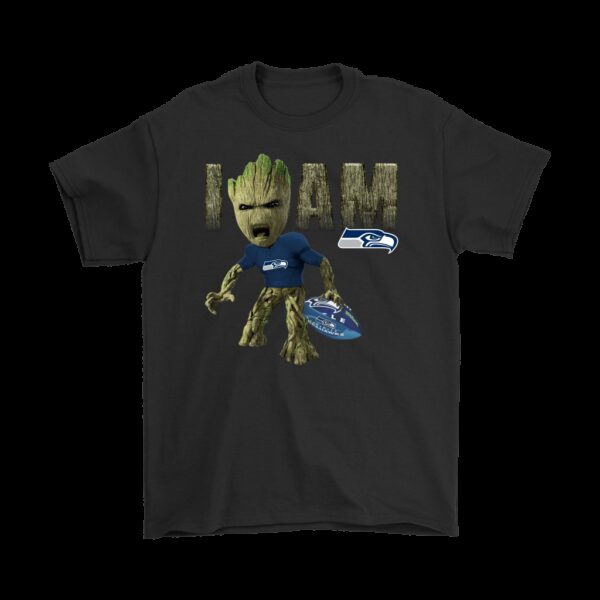 NFL Seattle Seahawks T shirt Groot I Am ql6