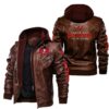 NFL Tampa Bay Buccaneers Leather Jacket Brown 1