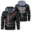 NFL Tampa Bay Buccaneers Leather Jacketr Skull Black