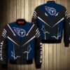 NFL Tennessee Titans Bomber Jacket Lightning Graphic Gift For Men