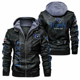 NFL Tennessee Titans Leather Jacket 3D For Fans