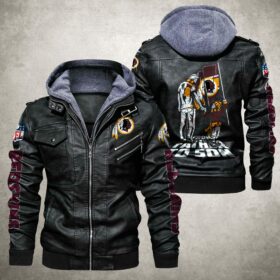 NFL Washington Redskins Leather Jacket From Father And Son 1