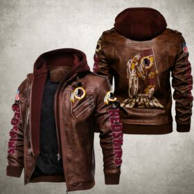 NFL Washington Redskins Leather Jacket From Father And Son