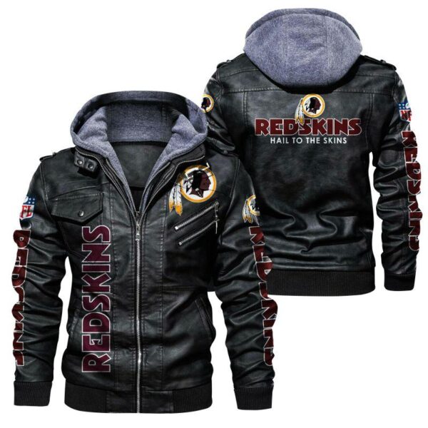 NFL Washington Redskins Leather Jacket Hail To The Skins