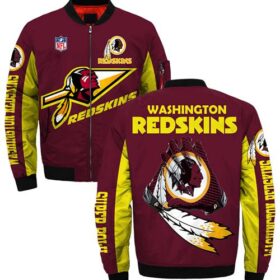 NFL Washington Redskins bomber jacket Style 4 Winter Coat