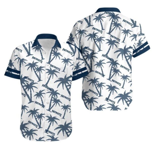 New England Patriots Coconut Tree NFL Hawaiian Shirt For Fans