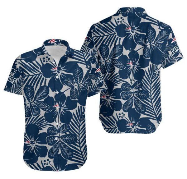 New England Patriots Flower Hawaiian Shirt For Fans