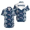 New England Patriots Flowers Hawaiian Shirt For Fans
