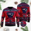 New England Patriots Football Team Logo Personalized Ugly Christmas Sweater New England Patriots Football Team Logo Personalized Ugly Christmas Sweater