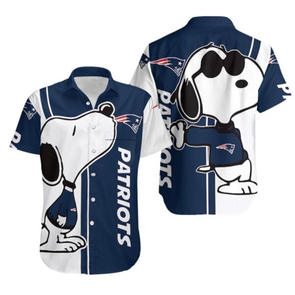 New England Patriots Hawaiian Shirt Snoopy