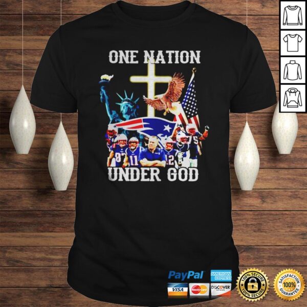 New England Patriots one nation under god shirt