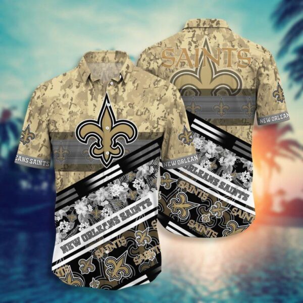 New Orleans Saints NFL Hawaii Aloha full 3D Shirt