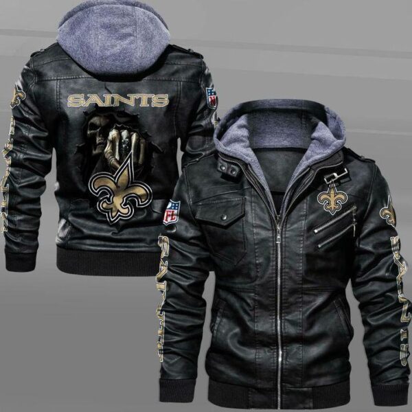 New Orleans Saints nfl death Leather Jacket custom for fan