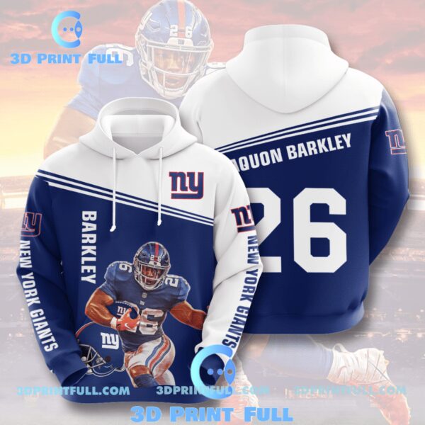 New York Giants 3D Hoodie Barkley