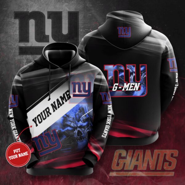 New York Giants 3D Hoodie Custom Your Name