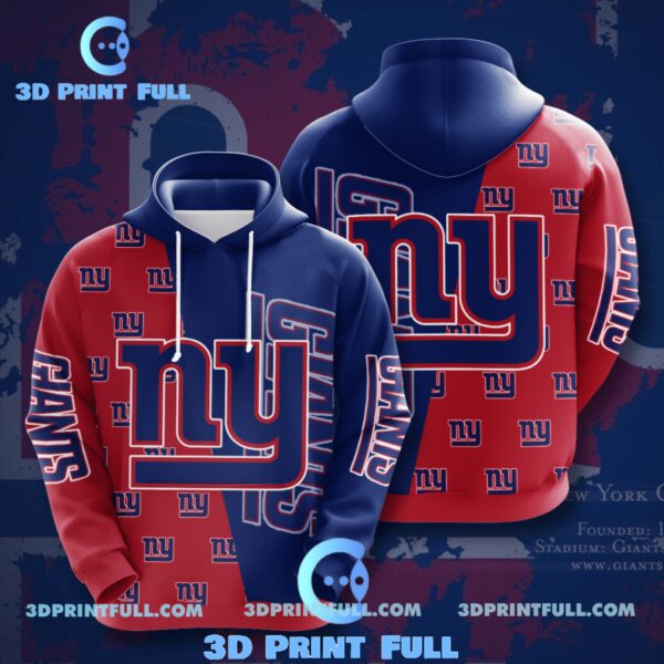 New York Giants 3D Hoodie For Fans 01