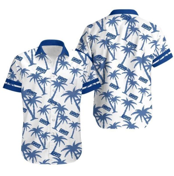 New York Giants Coconut Tree NFL Hawaiian Shirt For Fans
