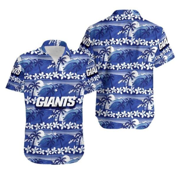 New York Giants Coconut Trees NFL Hawaiian Shirt For Fans 01