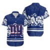 New York Giants Hibiscus Flowers Hawaiian Shirt For Fans New York Giants Hibiscus Flowers Hawaiian Shirt For Fans