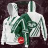 New York Jets Hoodie 3D Zip Up
