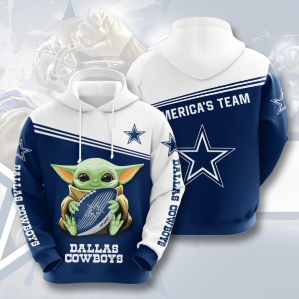 Nfl Dallas Cowboys baby yonda 3d Hoodie for fans