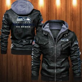 Seattle Seahawks nfl Go Hawks Leather Jacket custom For Fan