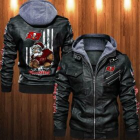 Tampa Bay Buccaneers Angry Santa Claus Leather Jacket custom For Fan