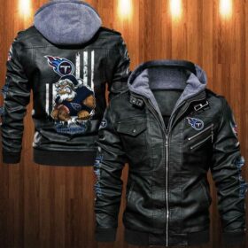 Tennessee Titans nfl Angry Santa Claus leather Jacket custom fan
