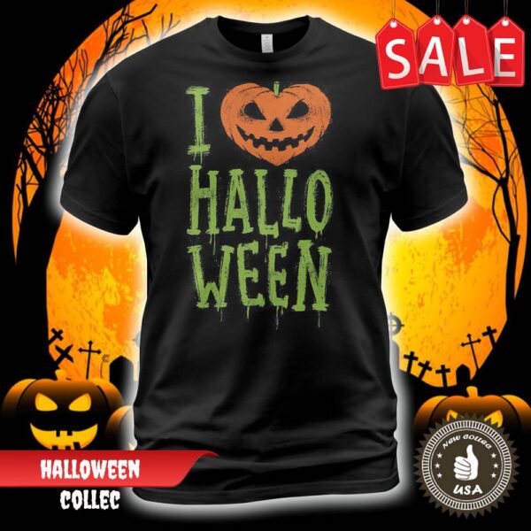 i love halloween t shirt custom holiday