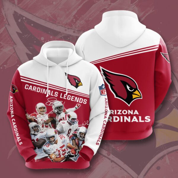 nfl Arizona Cardinals Legends Hoodie full 3d for fans