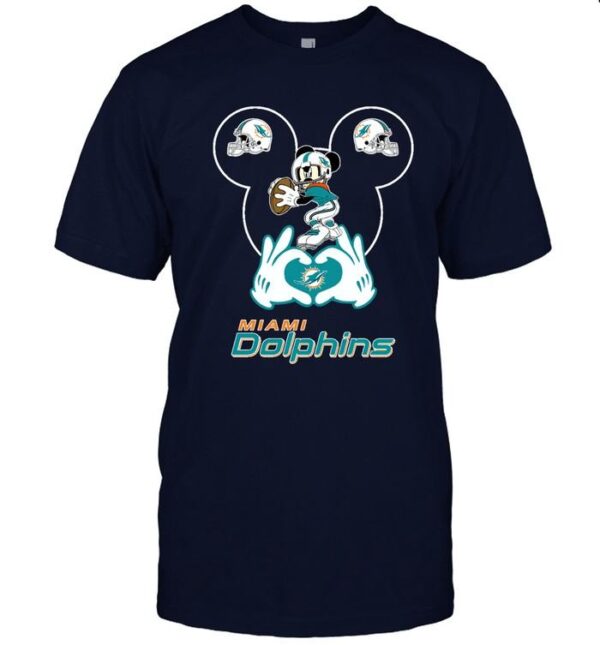 I Love The Dolphins Mickey Mouse Miami Dolphins T shirt