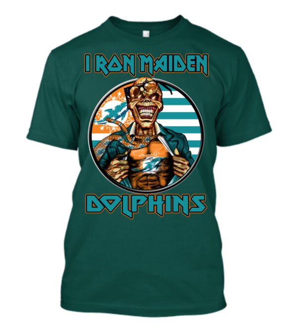 I Ron Maiden Miami Dolphins T Shirt custom