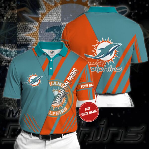 Miami Dolphins Polo shirt For Fan 02