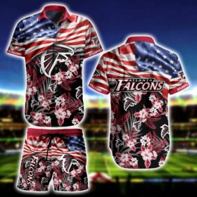 NFL Atlanta Falcons Hawaiian Shirt Short Flag