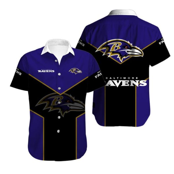 NFL Baltimore Ravens hightlight Hawaii 3D Shirt for fans
