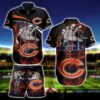 NFL Chicago Bears Hawaiian Shirt Short 1 NFL Chicago Bears Hawaiian Shirt Short 1