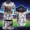 NFL Chicago Bears Hawaiian Shirt Short Kingkong Godzilla