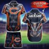 NFL Chicago Bears Peronalized football 3d Hawaiian Shirt Short
