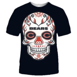 NFL Chicago Bears T-shirt cool skull for fans
