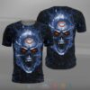 NFL Chicago Bears mix skull 3D T-Shirt for fans NFL Chicago Bears mix skull 3D T Shirt for fans