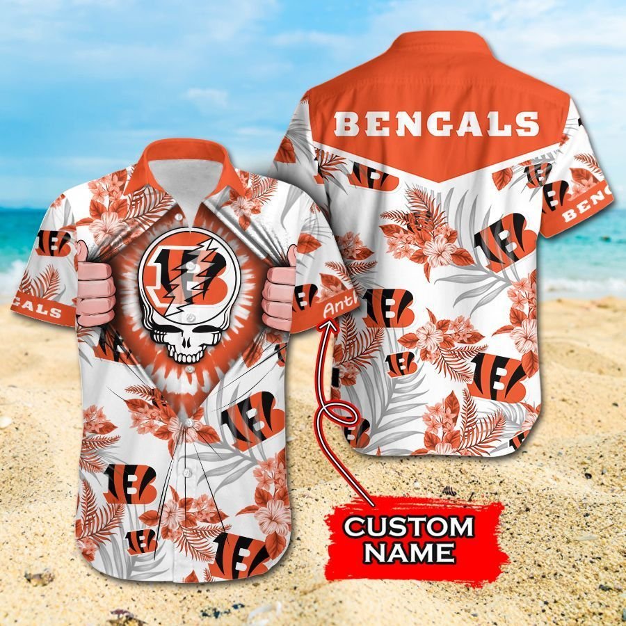 NFL Cincinnati Bengals Grateful Dead Hawaiian Shirt For Fans