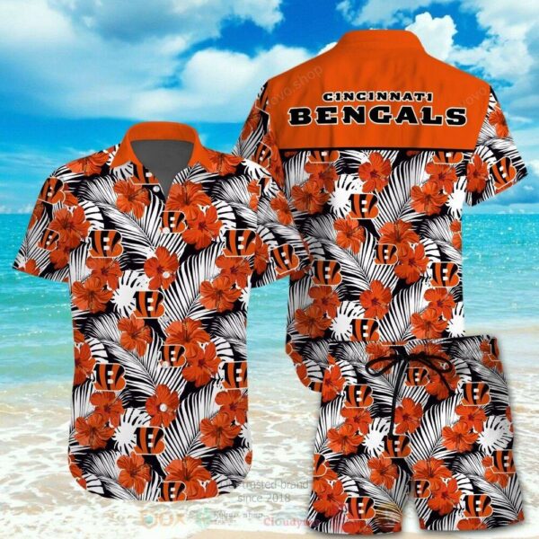 NFL Cincinnati Bengals Hawaiian Shirt And Short 3D All Over Printed