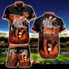 NFL Cincinnati Bengals Hawaiian Shirt Short For Fans 07 NFL Cincinnati Bengals Hawaiian Shirt Short For Fans 07