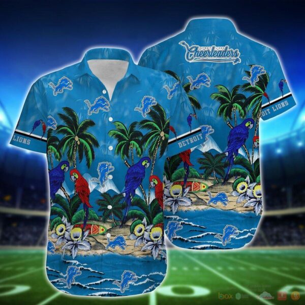 NFL Detroit Lions Parrot Island full 3D Hawaiian shirt