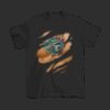NFL Football Logo 3D Art Chest Tennessee Titans Tattoo T Shirt For Fans