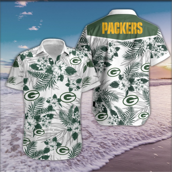 NFL Green Bay Packers Hawaiian full 3D shirt for fans