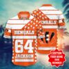 NFL Hawaiian Shirt Cincinnati Bengals Shorts Tshirt star Custom Name Number