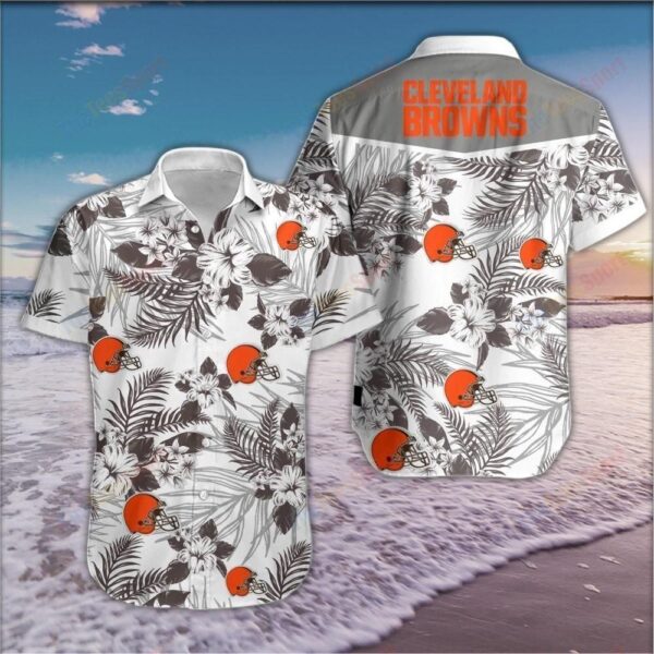 NFL Hawaiian Shirt Cleveland Browns 3D For Fans 03