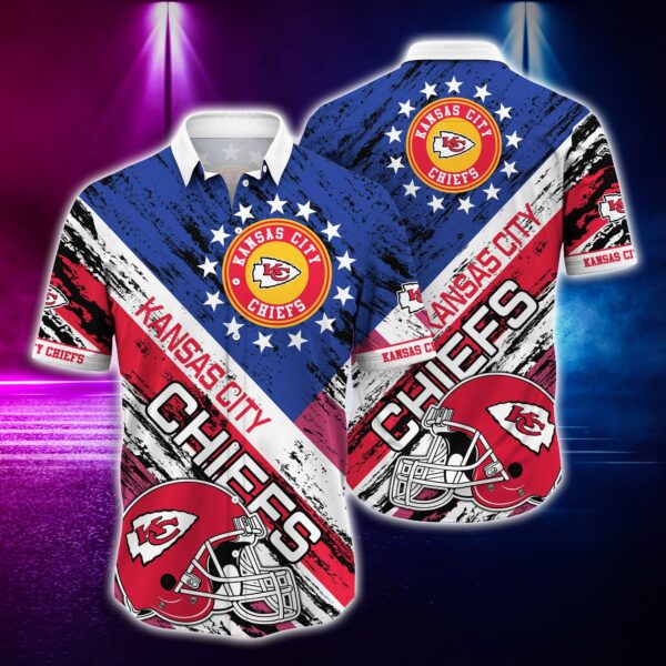 NFL Hawaiian Shirt Kansas City Chiefs and Tshirt rugby helmet