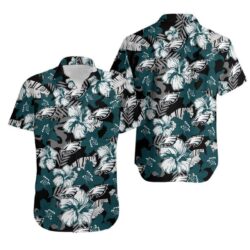 NFL Hawaiian Shirt Philadelphia Eagles Flower 3D